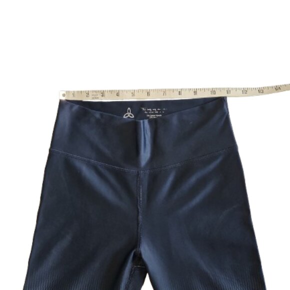 Black/Gray/Cream Leggings XS -SHADOWBOX Logo on side - Picture 6 of 7